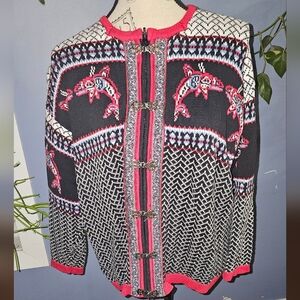Vintage northern lights cardigan sweater
